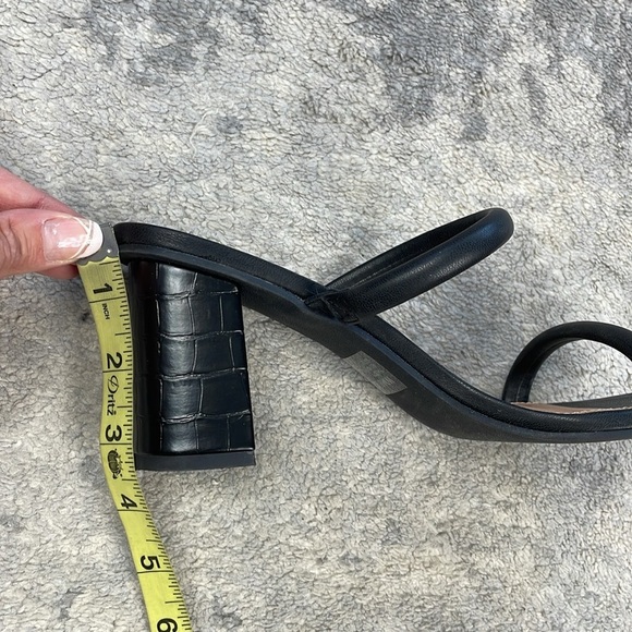 DV Dolce Vita Halsty Double Band Mules Chunky Heel Sandals Sz 8.5 - Picture 10 of 12